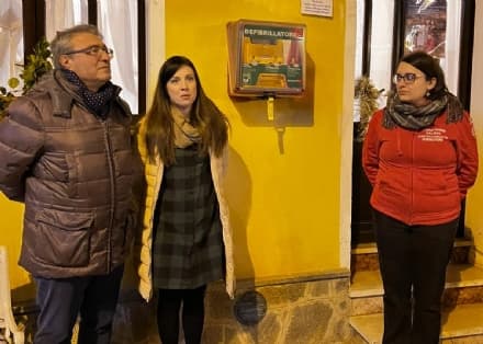 CASTELLAMONTE - Donato un defibrillatore a Muriaglio - FOTO