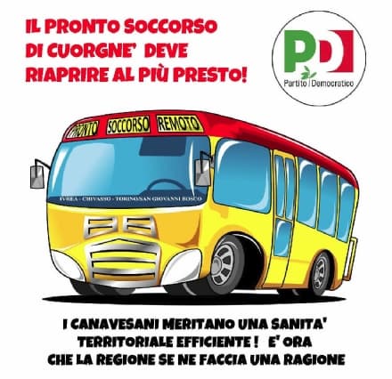 CUORGNE' - Pd Alto Canavese: «Il Pronto soccorso di Cuorgnè non diventi campagna elettorale»