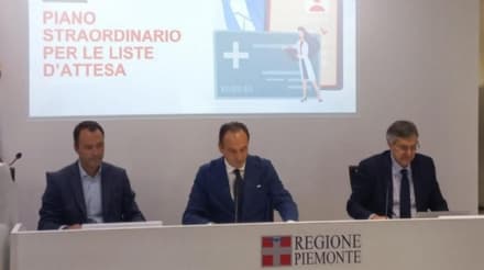 REGIONE PIEMONTE - Liste d'attesa sanità: recuperato l'80-90% sul 2019
