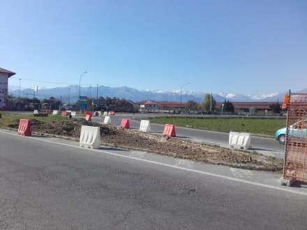 RIVAROLO-BOSCONERO - Rotonda alla Vittoria: partito il cantiere