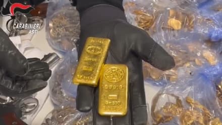 SAN GIUSTO CANAVESE - Furti nelle case, l'oro rubato trasformato in lingotti e portato in Svizzera: sei arresti - VIDEO