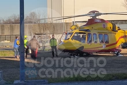VALPERGA - Perde l'equilibrio e cade da una pianta: un uomo trasportato in elicottero al Cto - FOTO