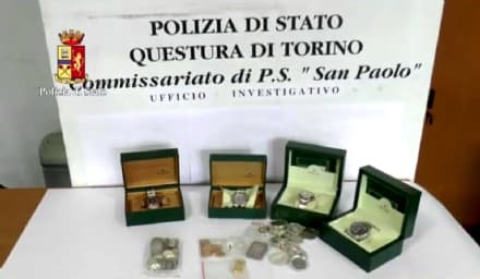 RIVAROLO-CUORGNE' - Compro oro chiusi dalla polizia dopo il furto di Rolex in Canavese - VIDEO POLIZIA