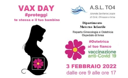 IVREA - Vax day dell'Asl To4 per le donne in gravidanza: giornata dedicata giovedì 3 febbraio