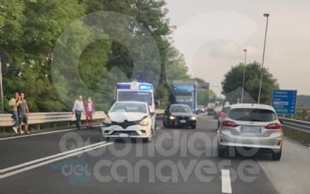 LOMBARDORE - Tamponamento sulla 460: code in entrambe le direzioni di marcia - FOTO