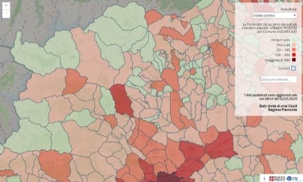 CORONAVIRUS IN CANAVESE - Tornano a crescere i positivi al covid-19: confermato il trend regionale - I DATI COMUNE PER COMUNE