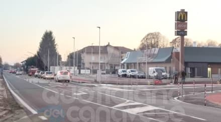 RIVAROLO CANAVESE - McDonald's è allarme: «Viabilità pericolosa, il Comune intervenga subito»