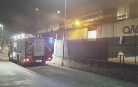 BUSANO - Intervento dei vigili del fuoco nella zona industriale
