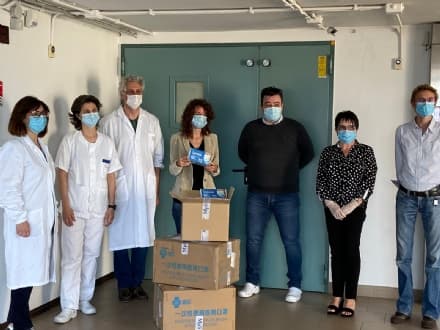 CICLISMO - Paola Gianotti dona 4500 mascherine all'ospedale di Ivrea