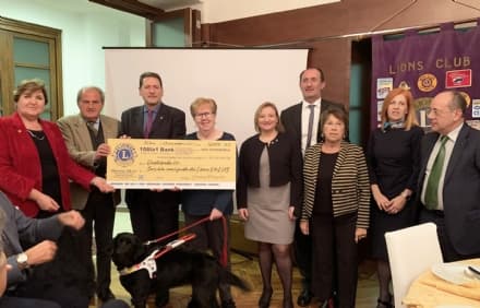 CASTELLAMONTE - I Lions Club uniti per donare un cane guida ad un ipovedente