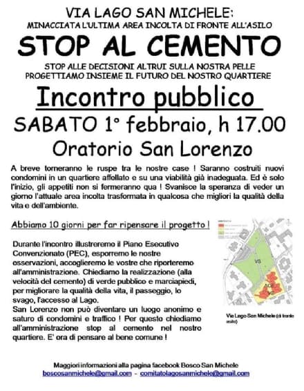 IVREA - Parte la battaglia per salvare l'area verde