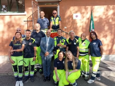 BANCHETTE - La sede della protezione civile intitolata a Giuseppe Garda - FOTO