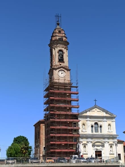 SAN FRANCESCO - Dopo il crollo di un masso partono i lavori al campanile