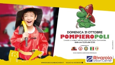RIVAROLO - Domenica torna Pompieropoli: bimbi vigili del fuoco per un giorno