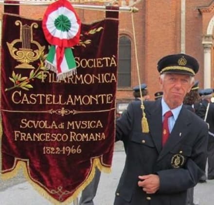 CASTELLAMONTE - Addio ad Enrico Fassio, storico Porta Bandiera della Filarmonica