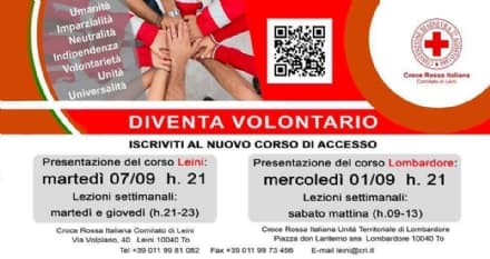 LOMBARDORE - Nuovo corso per diventare volontari della Croce Rossa