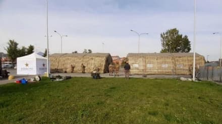 COVID - L'Esercito potenzia gli ospedali con tensostrutture esterne: sopralluogo a Chivasso