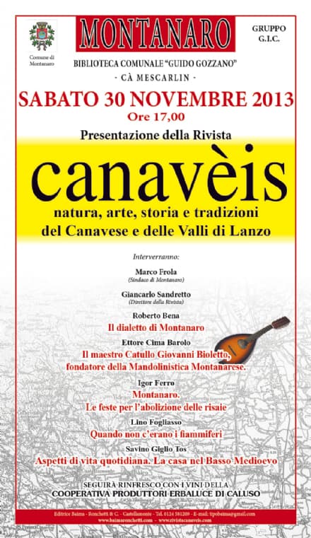 MONTANARO - Il grande ritorno della rivista Canaveis