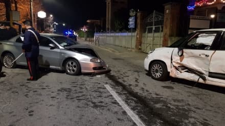 RIVAROLO - Incidente stradale in via Favria, due feriti - FOTO