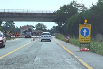 CASTELLAMONTE - Chiuso lo svincolo della Pedemontana a Sant'Antonio: traffico deviato fino alla fine di ottobre