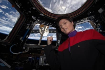 SAN GIORGIO - La cena dell'astronauta Samantha Cristoforetti al primo mercato della biodiversità