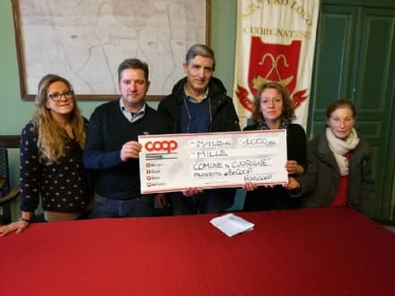CUORGNE' - 1000 euro dai soci Coop per le scuole cittadine