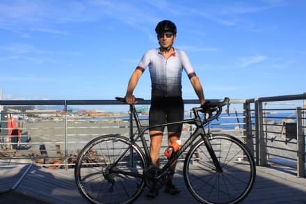 SKYBIKE - Davide Talarico di Castellamonte fa il record: da Genova al Monte Rosa in 13 ore 44 minuti - FOTO