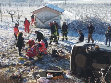 AGLIE' - Schianto sulla provinciale: tragedia sfiorata - FOTO e VIDEO