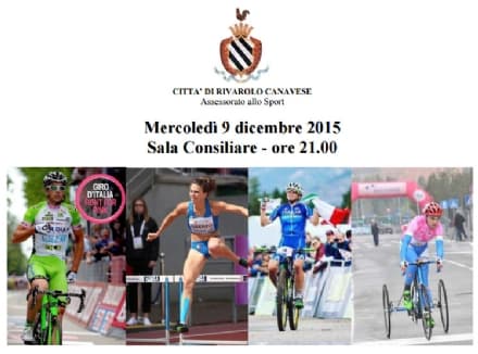RIVAROLO - La città celebra i suoi campioni sportivi del 2015
