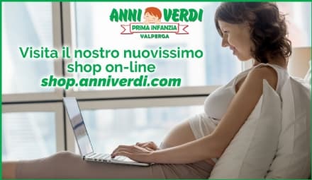 VALPERGA - Con «Anni Verdi» i migliori prodotti della prima infanzia sono anche su internet: ecco il nuovo shop online