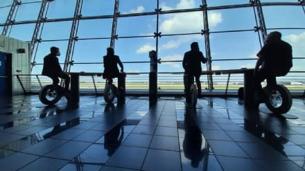 CASELLE - Al Torino Airport si ricarica il cellulare pedalando