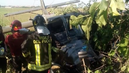 RIVAROSSA - Famiglia ferita nell'incidente aereo di Casale