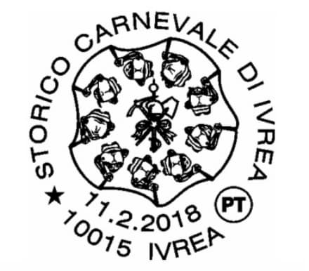 IVREA - Storico Carnevale: c'è anche l'annullo filatelico ufficiale