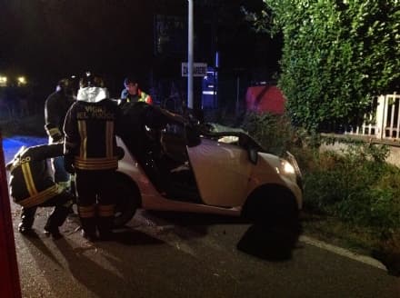 BALDISSERO CANAVESE - Spaventoso incidente stradale sulla provinciale: un ragazzo ferito - FOTO e VIDEO