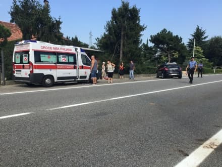OZEGNA - Sindaco Bartoli ferito in un incidente stradale - FOTO