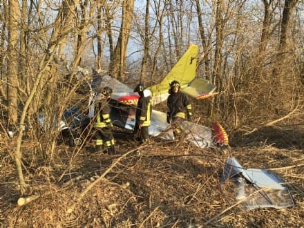 MONTALTO DORA - PRECIPITA AEREO ULTRALEGGERO, FERITI PADRE E FIGLIO - FOTO E VIDEO