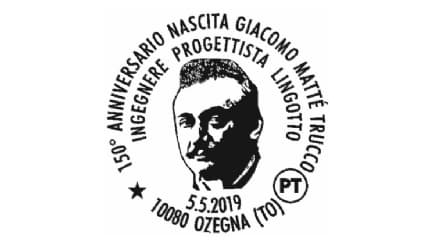 OZEGNA - Un annullo speciale per Mattè Trucco, papà del Lingotto