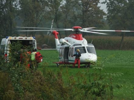 LUSIGLIE'-SAN GIORGIO - La motopompa gli stritola una gamba: agricoltore 51enne gravemente ferito