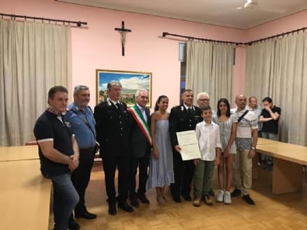 BOLLENGO - L'appuntato scelto Alessandro Manganiello Cavaliere della Repubblica - FOTO