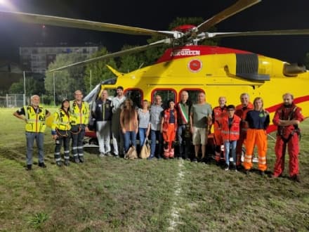 VEROLENGO - Ora l'elisoccorso atterra anche di notte - FOTO