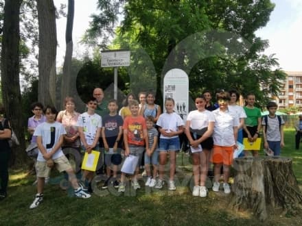 RIVAROLO CANAVESE - Inaugurato un totem in ricordo della famiglia Colombo e della piccola Elena - FOTO e  VIDEO