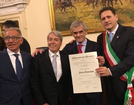 RIVAROLO - Pietro Tomaino Cavaliere della Repubblica: «Pietro, homo faber fortunae suae!»