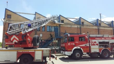MAPPANO - Incendio nell'area industriale di via Cottolengo