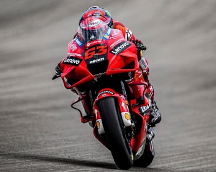 CHIVASSO - Moto GP, Pecco Bagnaia sul terzo gradino del podio nella gara di Austin