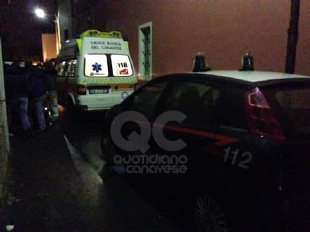 FAVRIA - UOMO TROVATO MORTO ALL'INTERNO DI UN CORTILE
