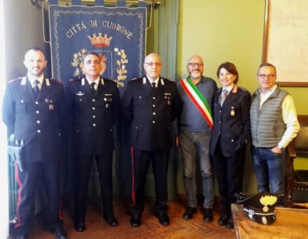 CUORGNE' - Festa in Comune per il brigadiere capo Giorgio Cosentino