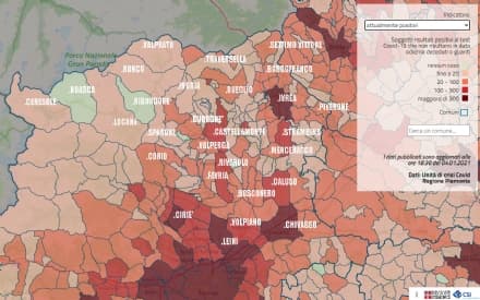 REPORT CONTAGI - Ivrea, Ciriè e Chivasso sfondano quota 400 positivi. Primo caso anche a Ingria - I DATI COMUNE PER COMUNE