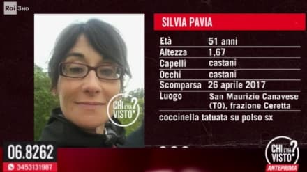 SCOMPARSA NEL NULLA - Ancora nessuna traccia di Silvia Pavia: appello in tv a «Chi l'ha visto» - FOTO