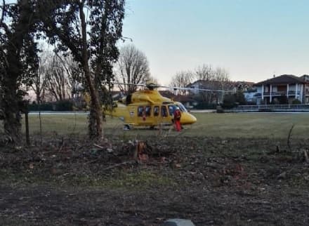 RIVAROLO - Incidente domestico, 62enne elitrasportato al Cto