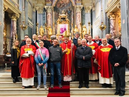 CUORGNE' - Il vescovo di Ivrea per la celebrazione di Callisto Caravario